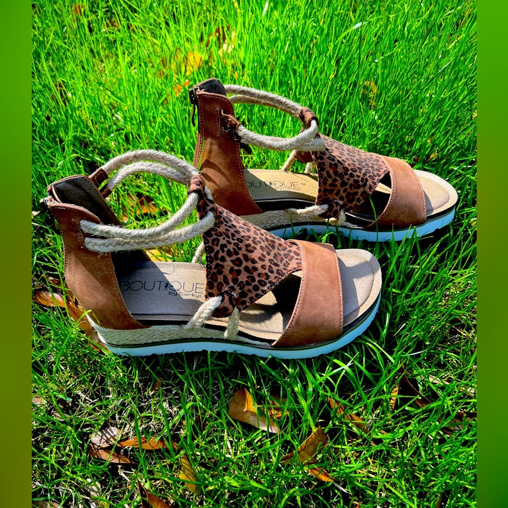 Corkys "Browning" Platform Wedge Sandals
